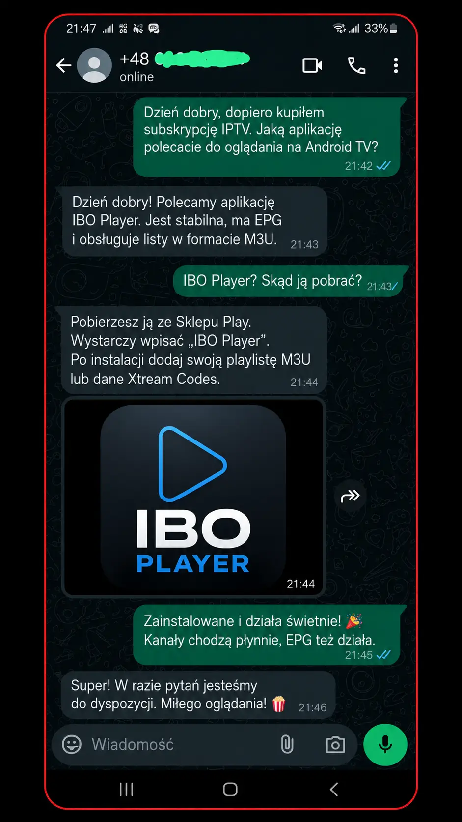 Gotowa konfiguracja IPTV klienta
