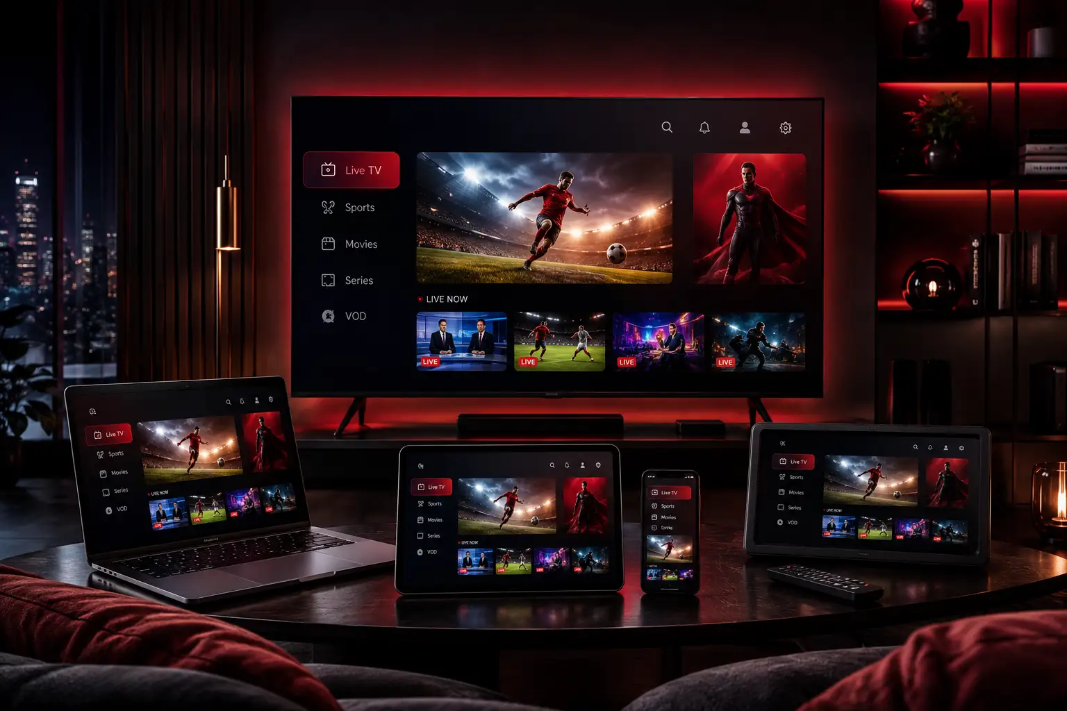 IPTV aplikacja na Smart TV, Android TV, iOS i komputer