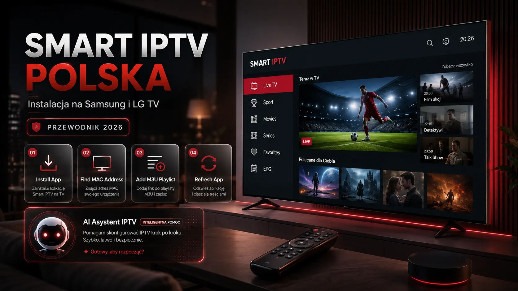 Smart IPTV Polska – instalacja na Samsung i LG TV